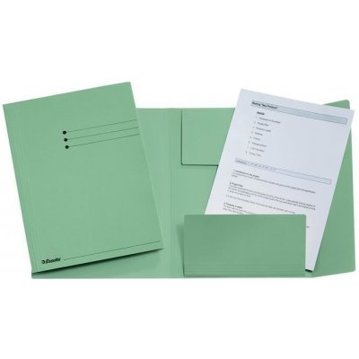 ESSELTE Desky s chlopněmi Manilla světle zelená PP A4 – Hledejceny.cz