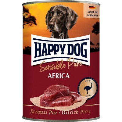 Happy Dog Strauß Pur Africa pštrosí 12 x 400 g – Hledejceny.cz