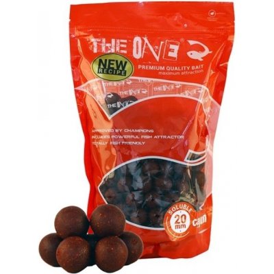 THE ONE Rozpustné boilies Soluble Red 1kg 20mm