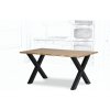 Jídelní stůl Wooded Jídelní stůl Kingston z masivu DUB Hrana stolu: Rovná Velikost stolu: 220 x 100 cm +8.900 Kč