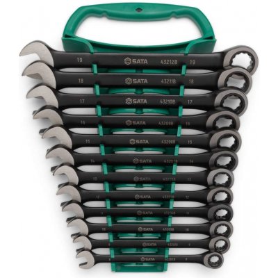 Sata Tools Očkoploché ráčnové klíče 8 - 19 mm Černé ST08032 – Zboží Mobilmania