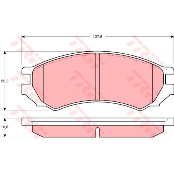 Brzdové desky, brzdové destičky TRW - NISSAN PRIMERA (P10), OPEL ASTRA G (F48_, F08_)