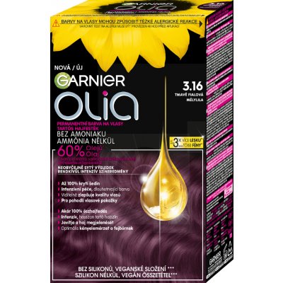 Garnier Olia Permanent Hair Color olejová permanentní barva na vlasy 3,16 Deep Violet 50 g – Zboží Dáma
