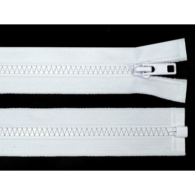 Kostěný zip dělitelný, délka 80 cm - bílý – Hledejceny.cz