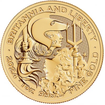 The Royal Mint zlatá mince Britannia and Liberty 2024 1 oz – Hledejceny.cz