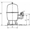 Bazénová filtrace Astralpool Filtrační nádoba Bilbao 500 mm 9 m3/h