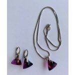 Swarovski Elements Xilion Triangle krystal Stříbrná sada 39174.2 – Zboží Mobilmania