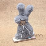 Zajíc plyšový stojicí 21 cm šedý – Zboží Dáma