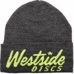 Westside čepice pletená Tm.šedá Žlutá discgolf – Sleviste.cz