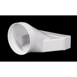 Haco Ventilační přechodový kus plochý/kulatý kanál Haco CZD 220 x 55 mm / 129 mm, 654 – Zboží Dáma