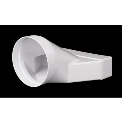 Haco Ventilační přechodový kus plochý/kulatý kanál Haco CZD 220 x 55 mm / 129 mm, 654 – Zboží Dáma