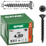 SPAX 1191040400503 šroub do dřeva 4 mm 50 mm T-STAR plus ocel Černý BLAX 200 ks – Hledejceny.cz