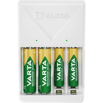 VARTA PLUG CHARGER + 4x AA 2100 mAh 57657101451 – Zboží Živě