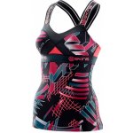 Skins DNAmic Womens Tank Junkyard Geo S Černá – Zboží Mobilmania