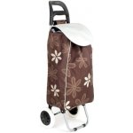 Brilanz Taška nákupní na kolečkách CARRIE hnědý květ – Zboží Dáma