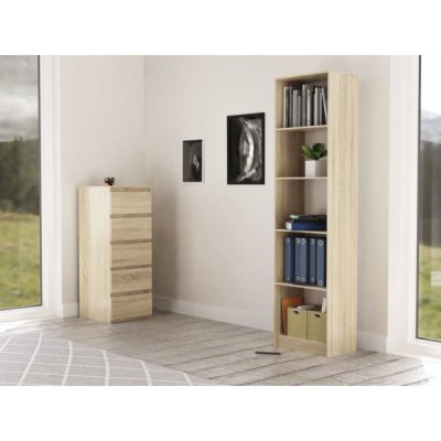 Shoptop Knihovna Olive dub sonoma – Zboží Dáma