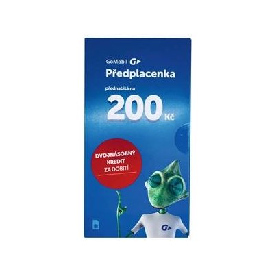 GOMOBIL PŘEDPLACENKA - kredit 200,- Kč – Zboží Živě