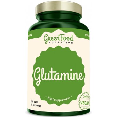 GREENFOOD NUTRITION Glutamin 120 kapslí – Hledejceny.cz