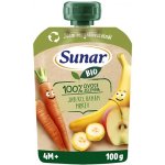 Sunar Bio kapsička Jablko banán mrkev 4m+ 100 g – Sleviste.cz