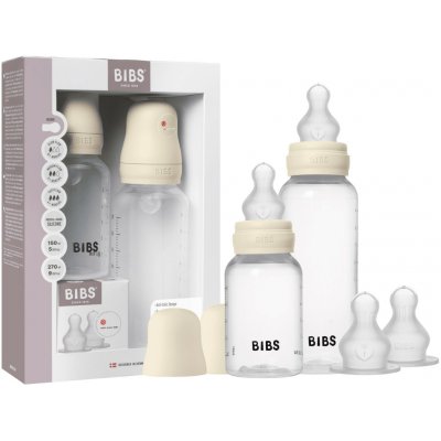 Bibs sada antikolikových kojeneckých lahví silikon Ivory – Sleviste.cz