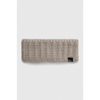 Jack Wolfskin Highloft Knit headband W 1908022-6260 Šedá