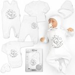 Baby Nellys Soupravička do porodnice 6D, Medvídek na měsíčku – Zboží Dáma