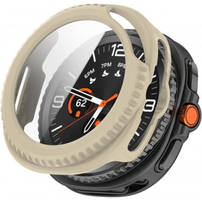 VSECHNONAMOBIL 117369 PC FULL COVER Plastový kryt se sklem pro Samsung Galaxy Watch8 Classic 46mm IVORY – Zboží Živě