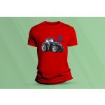 Sandratex dětské bavlněné tričko New Holland červená – Zboží Dáma