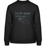 AWDis Sweat mikina Design s motivem psa Černá – Zboží Dáma