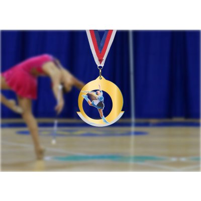Akrylátová medaile Mažoretky Zlatá – Zboží Mobilmania