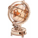 Robotime Rokr Svítící 3D dřevěné puzzle Globus 180 ks – Hledejceny.cz
