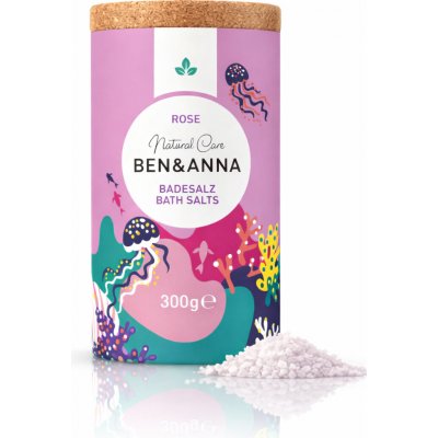 Ben & Anna Koupelová sůl Rose 300 g – Zboží Dáma