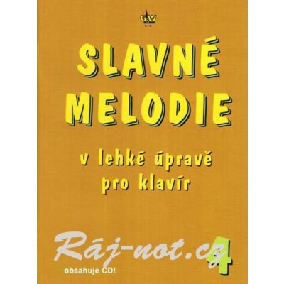 Slavné melodie 4 v lehké úpravě pro klavír + CD 1481073 – Hledejceny.cz