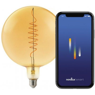 Nordlux LED žárovka Smart Deco Gold Globe 4,7W E27 2200K jantarová Dekorativní – Zbozi.Blesk.cz
