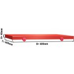 G.Gastro Krájecí deska pro řeznický stůl - 600x600 mm - Tloušťka: 40 mm - HACCP vyhovuje - PE 500 (HDPE) - červená - se 4 zátkami - vhodné do myčky - D9784190 – Zboží Mobilmania