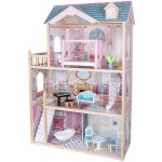 Derrson Dřevěný domeček pro panenky XXL Luxury 125cm s osvětlením – Zboží Dáma