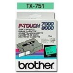 Páska Brother TX-751 (Černý tisk/zelený podklad) - Originál – Hledejceny.cz