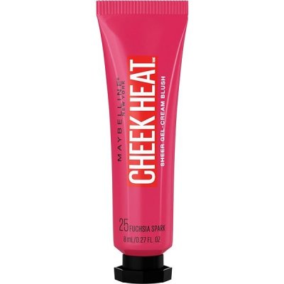 Maybelline Gelově Krémová tvářenka Cheek Heat Sheer Gel-Cream Blush 25 Fuchsia Spark 8 ml – Hledejceny.cz