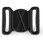 Plavkové zapínání šíře 20 mm plastové - černá (5 pár) – Zboží Dáma