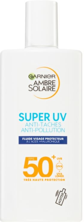 Garnier Ambre Solaire Super UV opalovací fluid na obličej 50+ 40 ml