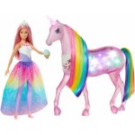 Barbie Dreamtopia Magický kouzelný lehký jednorožec s panenkou – Hledejceny.cz