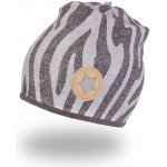 Little Angel DITA Čepice podšitá Outlast® Šedočerný vzor tm. šedý melír – Zbozi.Blesk.cz