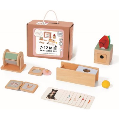 eliNeli Sada montessori hraček pro miminka 7 až 12 měsíců edukativní box – Hledejceny.cz