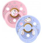 Bibs Moomin Dudlíky kaučuk kulaté 2ks Dreaming Baby Pink Mix – Zboží Dáma