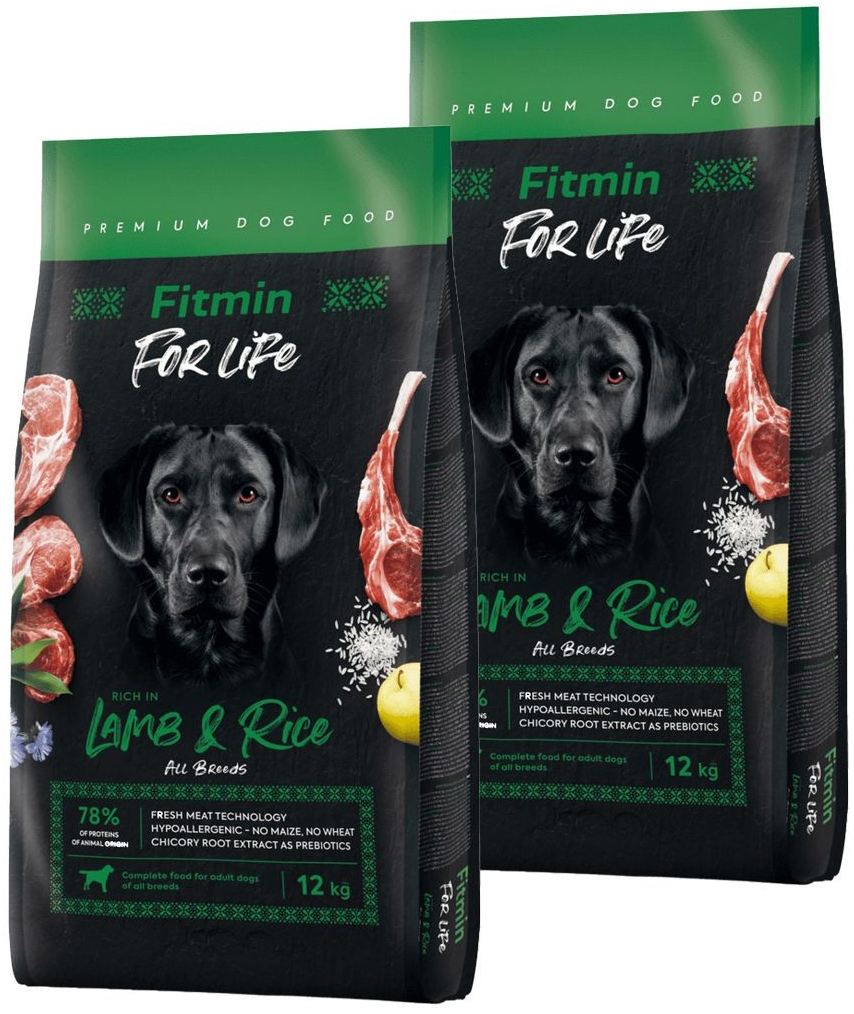 Fitmin Dog For Life Lamb & Rice 2 x 12 kg