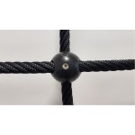 Šplhací síť Herkules PES 16 mm oko 40 cm plastové koule černá – Zboží Dáma