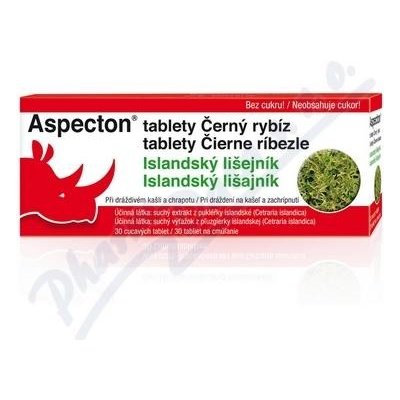 Aspecton tablety na kašel černý rybíz 30 tablet