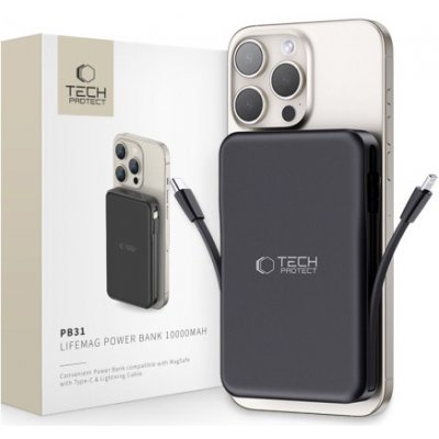 Tech-Protect PB31 10000mAh černá – Zbozi.Blesk.cz