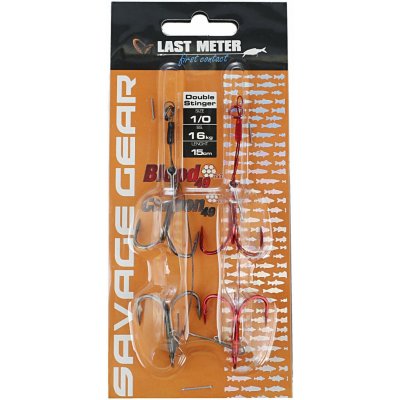Savage Gear Návazec Carbon49 Double Stinger vel.1 11,5 cm 16 kg 2 ks – Zboží Dáma