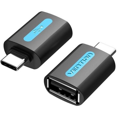 Vention USB-C (M) to USB 2.0 (F) OTG Adapter Black PVC Type CDTB0 – Zboží Mobilmania